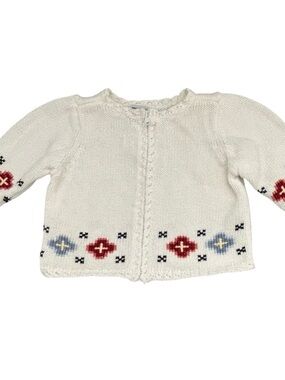 VTG Cardigan with Floral Embroidery
